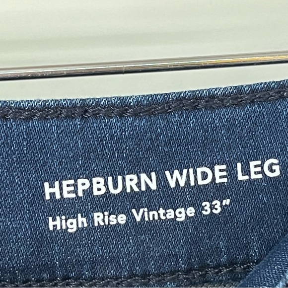 DL1961 32x33 hep burn Wide Leg High Rise 0439 dark wash Sailor patch pockets - Picture 6 of 12